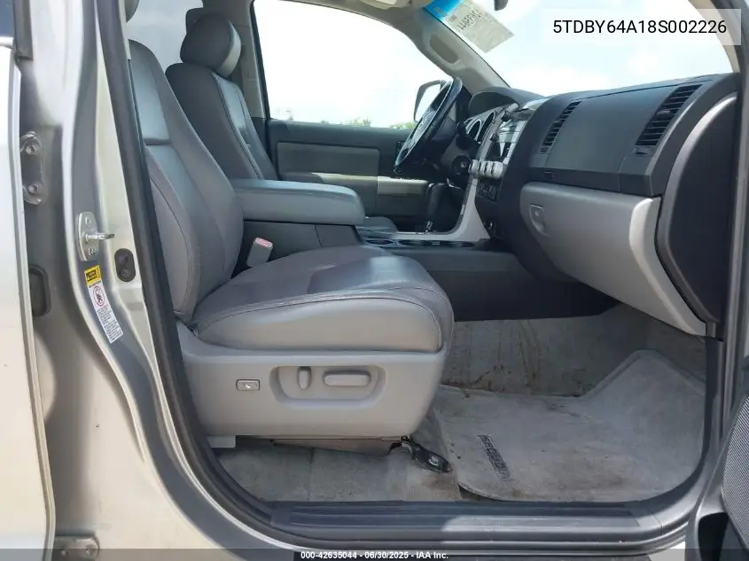 2008 Toyota Sequoia Sr5 5.7L V8 VIN: 5TDBY64A18S002226 Lot: 42635044