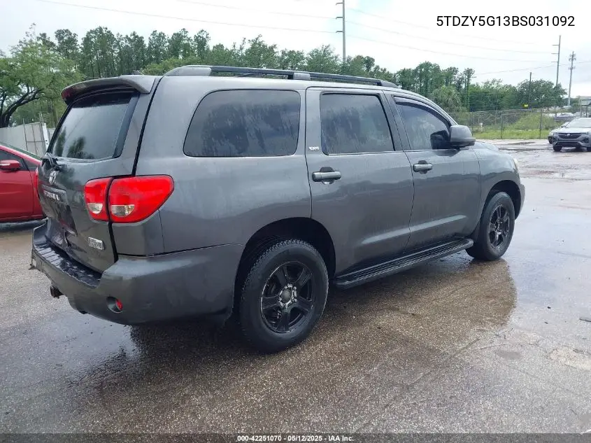 2011 Toyota Sequoia Sr5 5.7L V8 VIN: 5TDZY5G13BS031092 Lot: 42251070