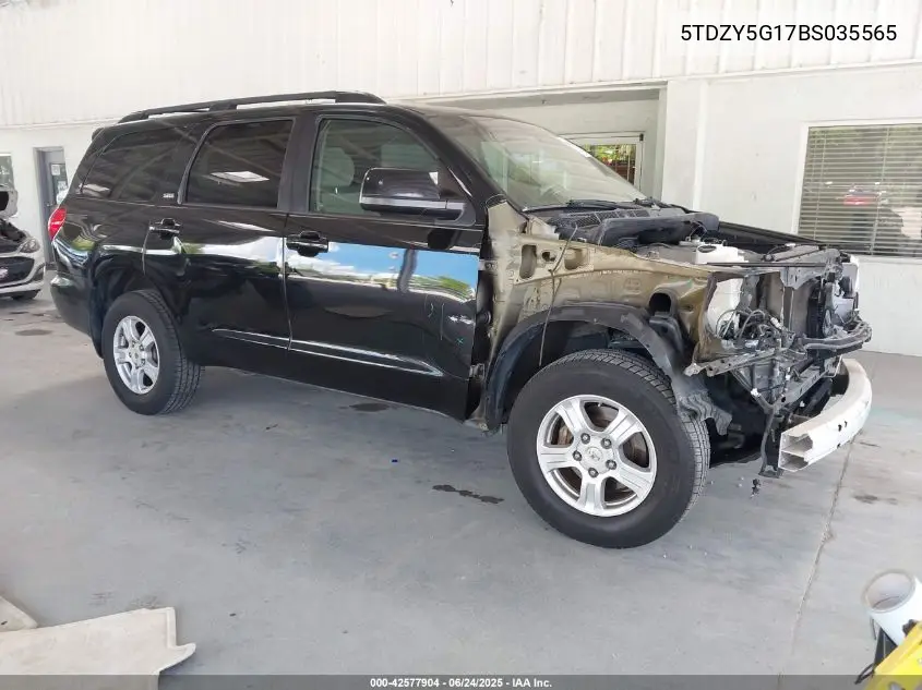 2011 Toyota Sequoia Sr5 5.7L V8 VIN: 5TDZY5G17BS035565 Lot: 42577904