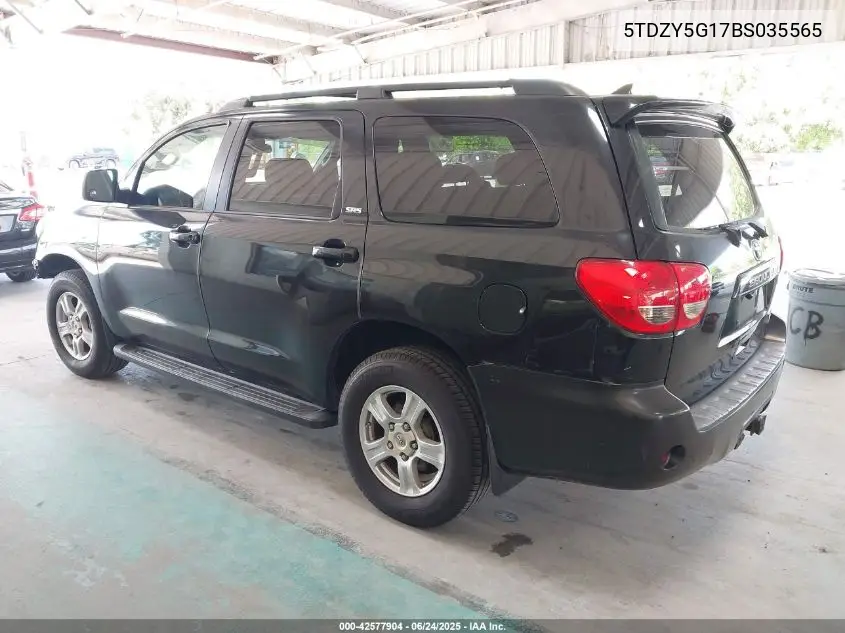 2011 Toyota Sequoia Sr5 5.7L V8 VIN: 5TDZY5G17BS035565 Lot: 42577904