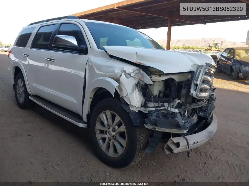 2011 Toyota Sequoia Limited 5.7L V8 VIN: 5TDJW5G13BS052320 Lot: 42594845