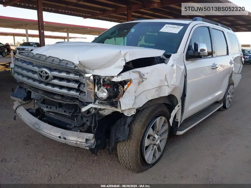 2011 Toyota Sequoia Limited 5.7L V8 VIN: 5TDJW5G13BS052320 Lot: 42594845