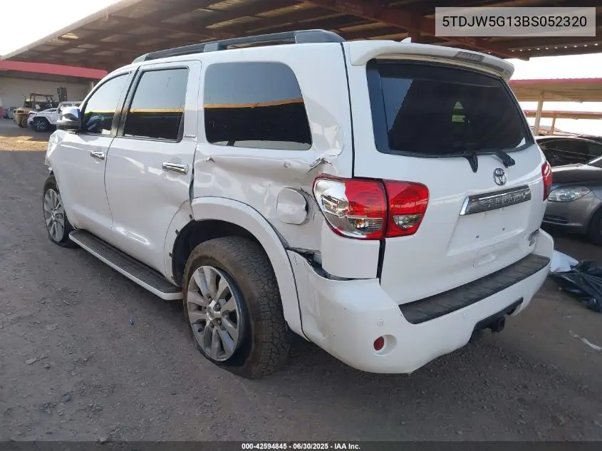 2011 Toyota Sequoia Limited 5.7L V8 VIN: 5TDJW5G13BS052320 Lot: 42594845