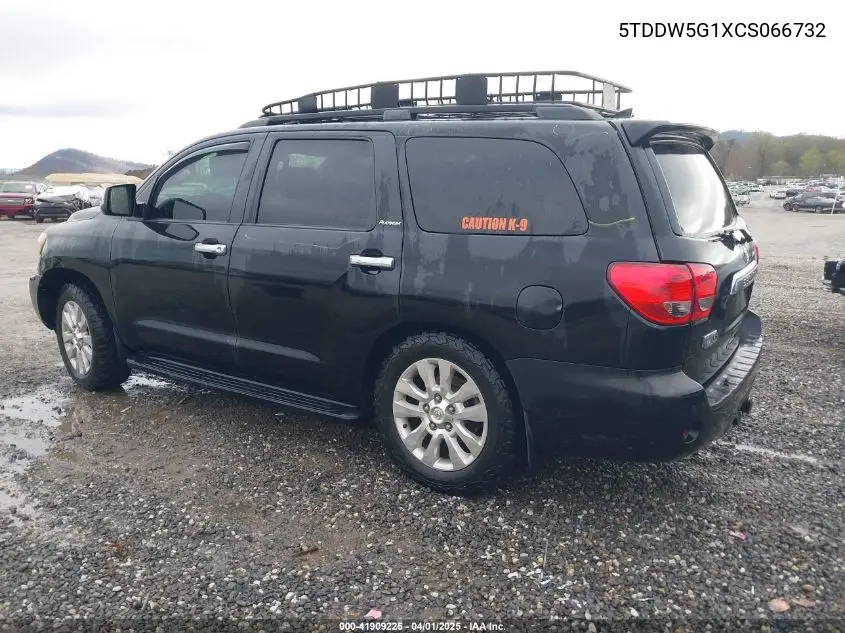 2012 Toyota Sequoia Platinum 5.7L V8 VIN: 5TDDW5G1XCS066732 Lot: 41909225