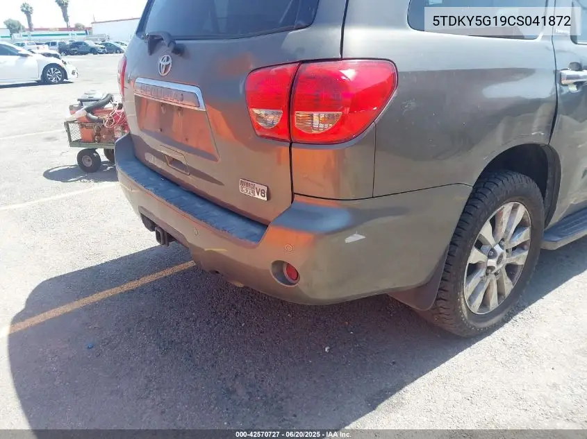 2012 Toyota Sequoia Limited 5.7L V8 VIN: 5TDKY5G19CS041872 Lot: 42570727