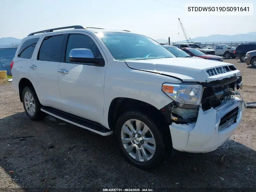 2013 Toyota Sequoia Platinum 5.7L V8 VIN: 5TDDW5G19DS091641 Lot: 42557731