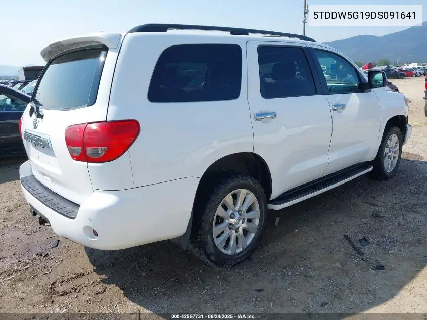 2013 Toyota Sequoia Platinum 5.7L V8 VIN: 5TDDW5G19DS091641 Lot: 42557731