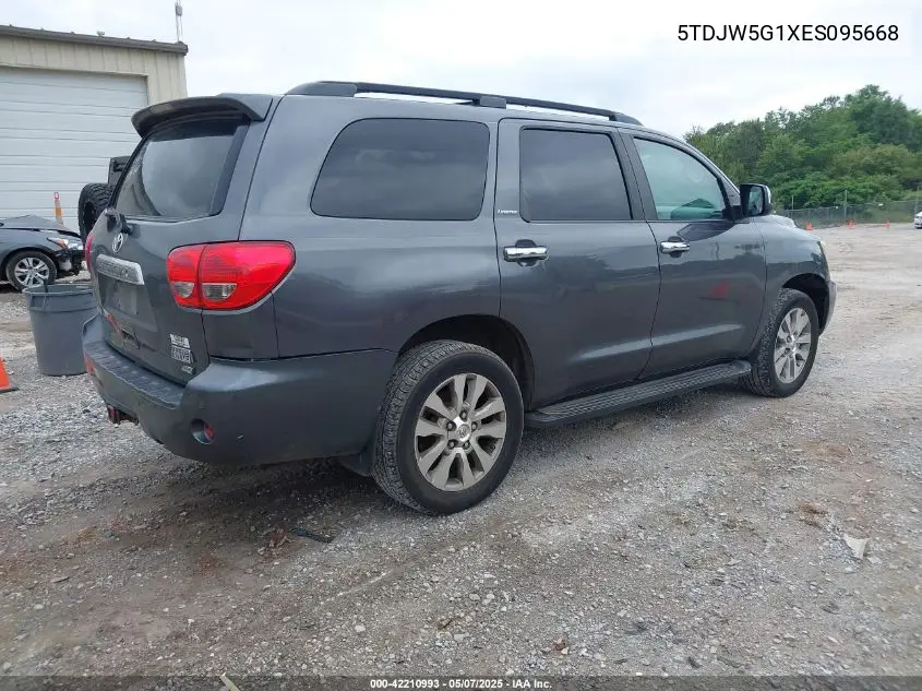2014 Toyota Sequoia Limited 5.7L V8 VIN: 5TDJW5G1XES095668 Lot: 42210993