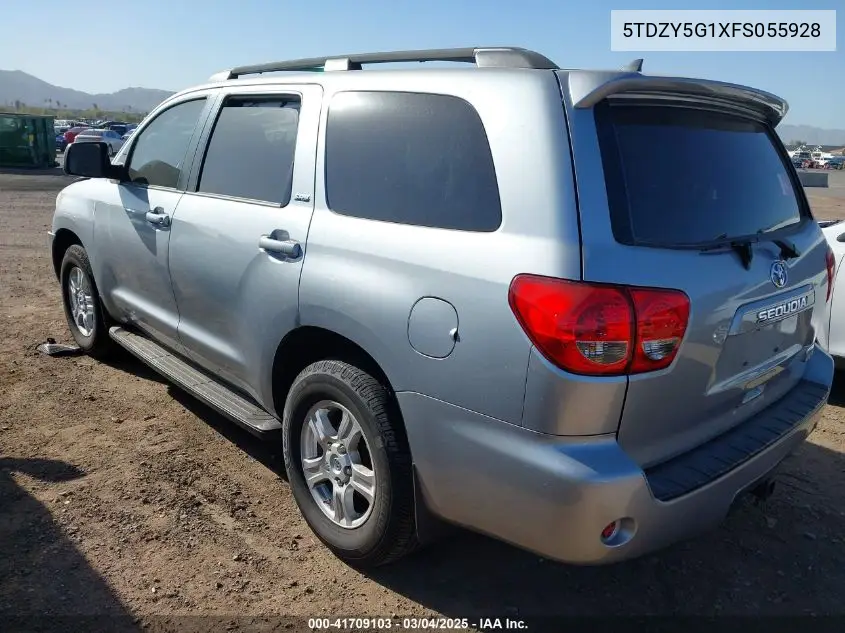 2015 Toyota Sequoia Sr5 5.7L V8 VIN: 5TDZY5G1XFS055928 Lot: 41709103