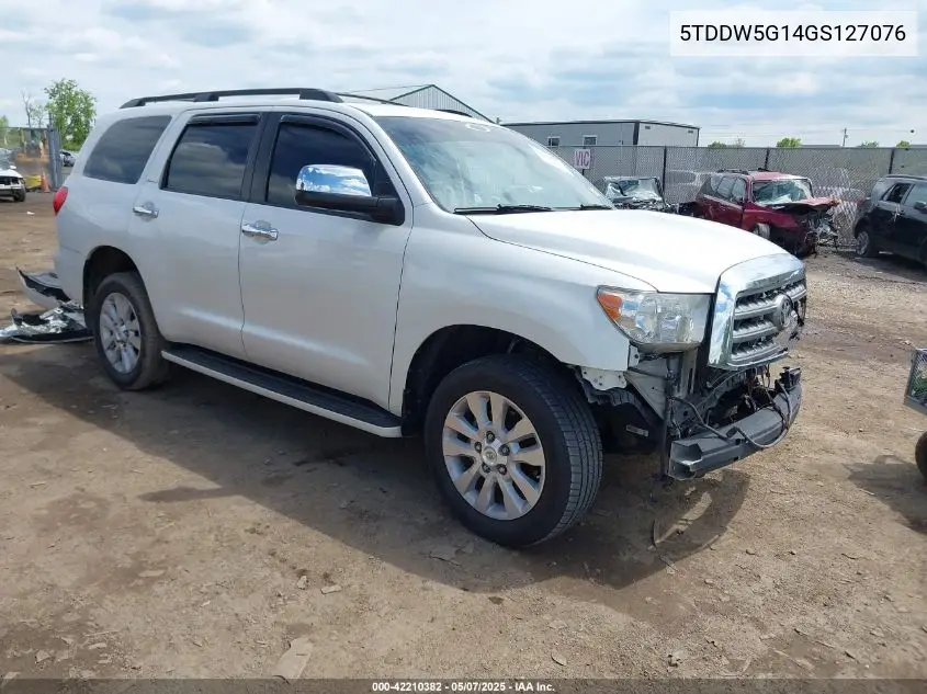 2016 Toyota Sequoia Platinum 5.7L V8 VIN: 5TDDW5G14GS127076 Lot: 42210382