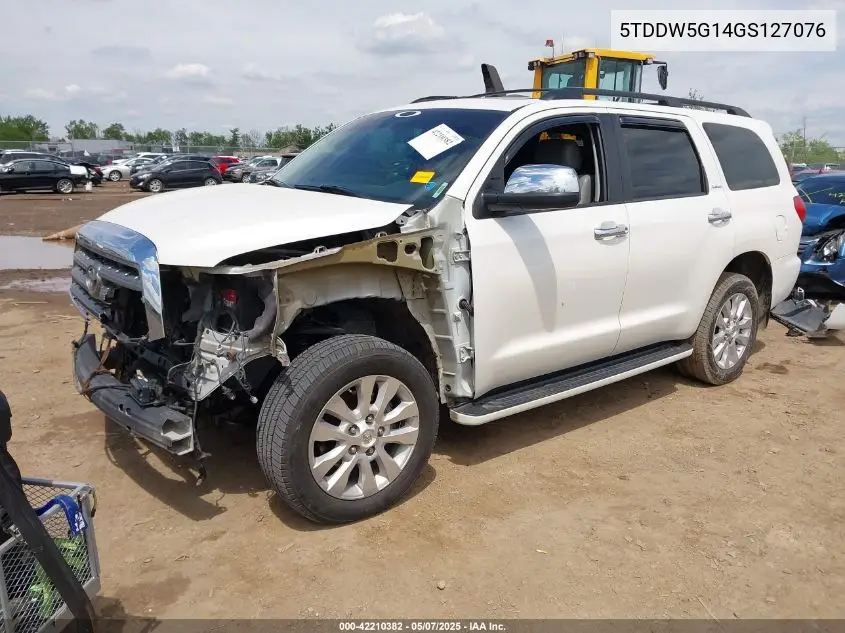 2016 Toyota Sequoia Platinum 5.7L V8 VIN: 5TDDW5G14GS127076 Lot: 42210382