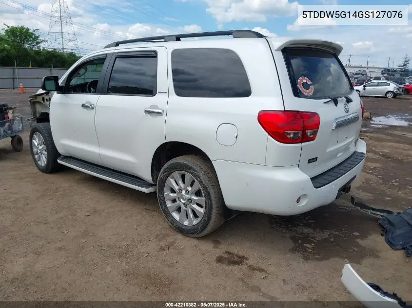 2016 Toyota Sequoia Platinum 5.7L V8 VIN: 5TDDW5G14GS127076 Lot: 42210382