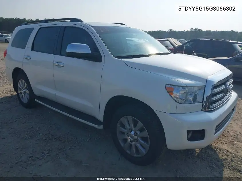 2016 Toyota Sequoia Platinum 5.7L V8 VIN: 5TDYY5G15GS066302 Lot: 42593253