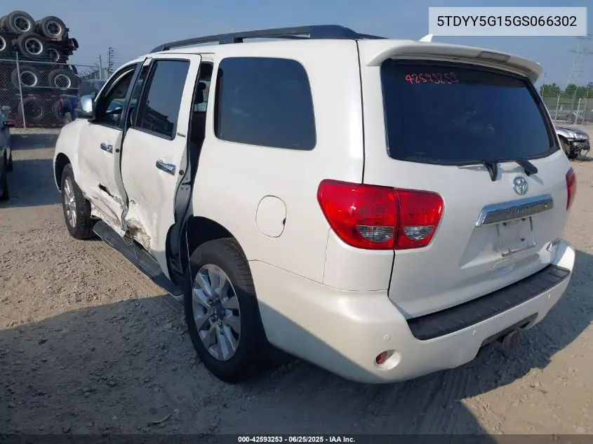 2016 Toyota Sequoia Platinum 5.7L V8 VIN: 5TDYY5G15GS066302 Lot: 42593253