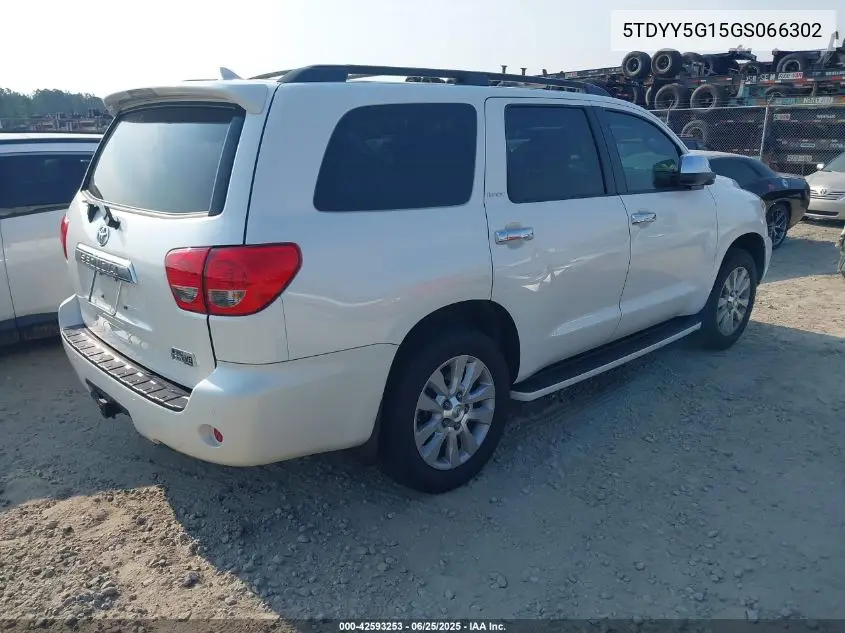 2016 Toyota Sequoia Platinum 5.7L V8 VIN: 5TDYY5G15GS066302 Lot: 42593253