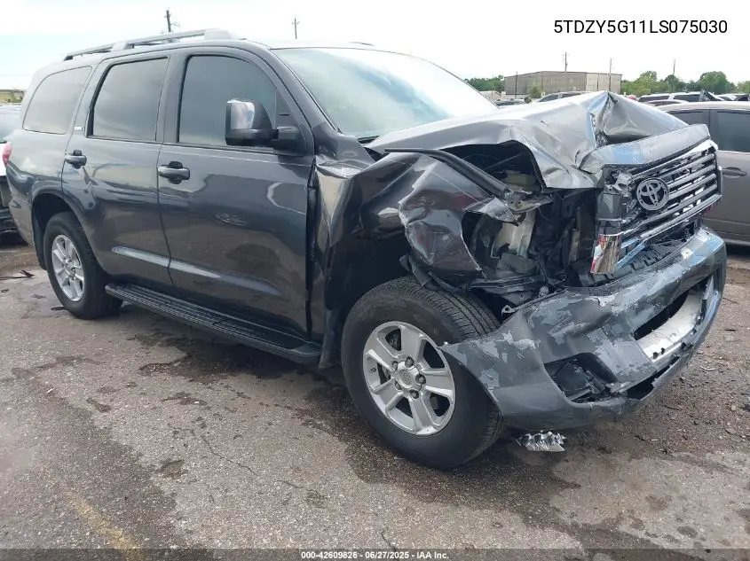 2020 Toyota Sequoia Sr5 VIN: 5TDZY5G11LS075030 Lot: 42609826