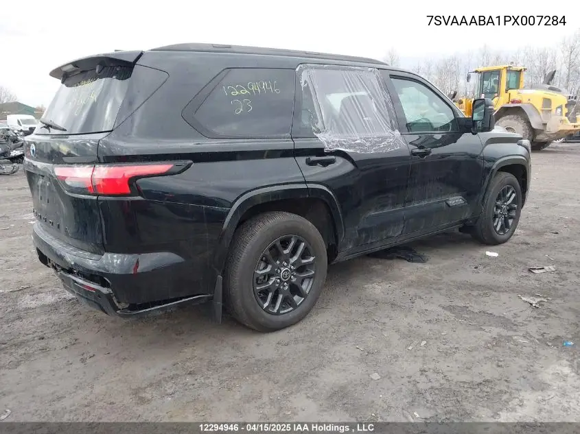 2023 Toyota Sequoia Sr5/Ltd/Platinum/Capstone/Trd Pro VIN: 7SVAAABA1PX007284 Lot: 12294946