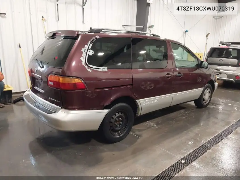 1998 Toyota Sienna Xle VIN: 4T3ZF13CXWU070319 Lot: 42172226