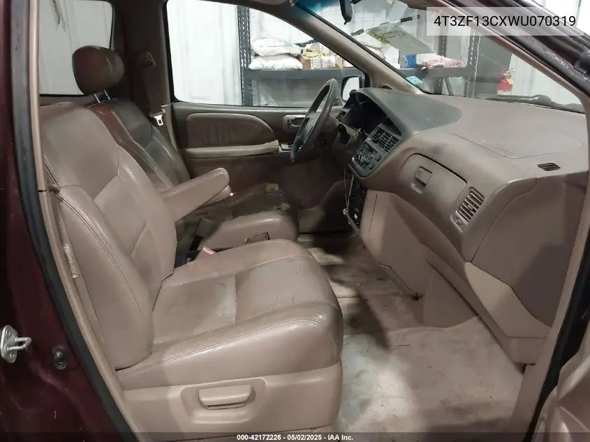 1998 Toyota Sienna Xle VIN: 4T3ZF13CXWU070319 Lot: 42172226