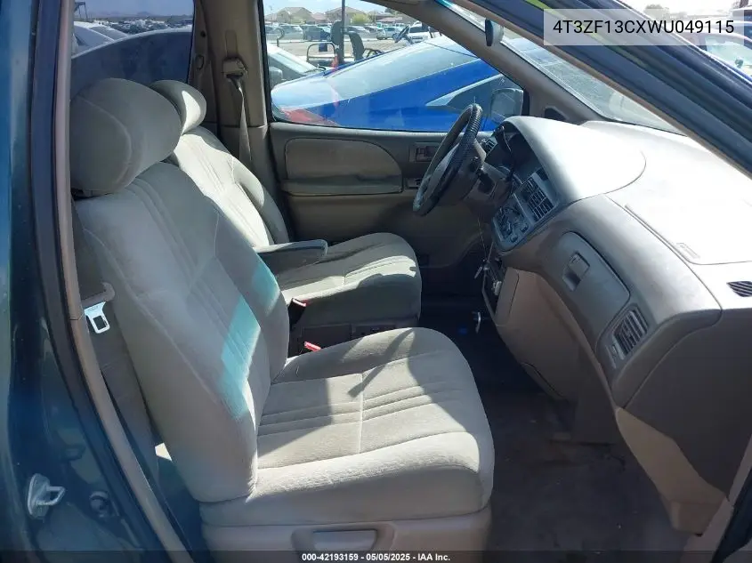 1998 Toyota Sienna Le VIN: 4T3ZF13CXWU049115 Lot: 42193159