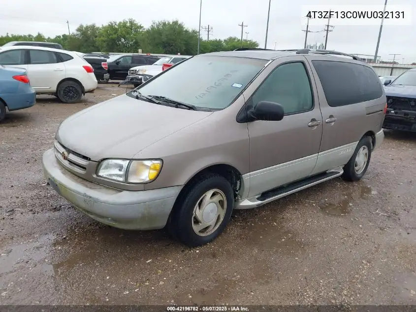1998 Toyota Sienna Xle VIN: 4T3ZF13C0WU032131 Lot: 42196782