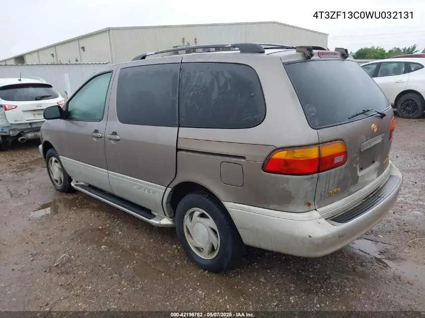 1998 Toyota Sienna Xle VIN: 4T3ZF13C0WU032131 Lot: 42196782