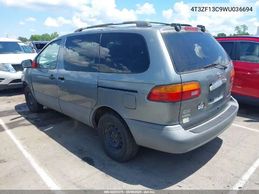 1998 Toyota Sienna Le VIN: 4T3ZF13C9WU036694 Lot: 42231375