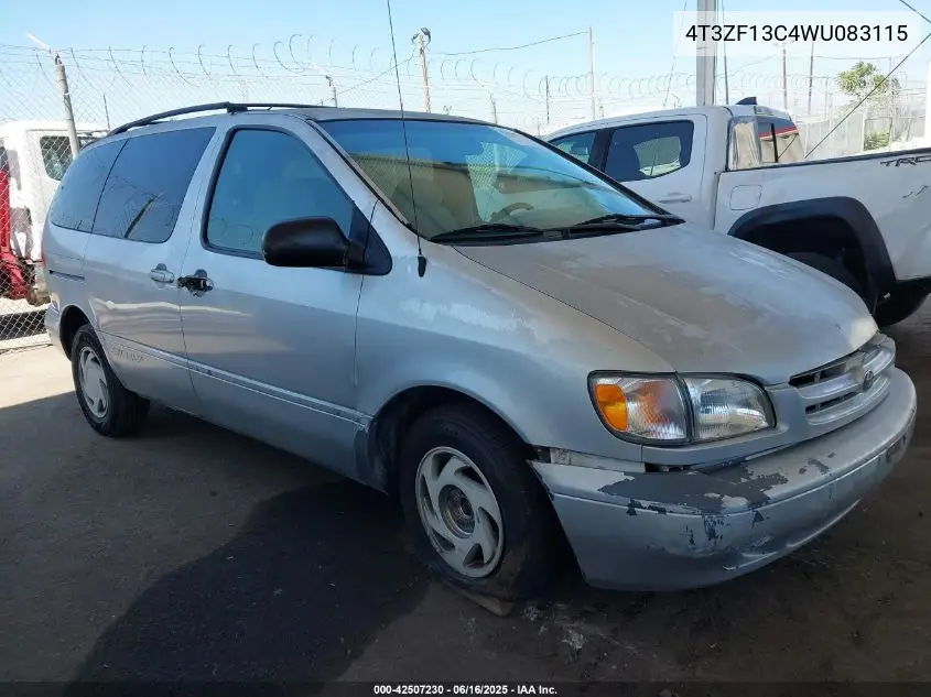 1998 Toyota Sienna Le VIN: 4T3ZF13C4WU083115 Lot: 42507230