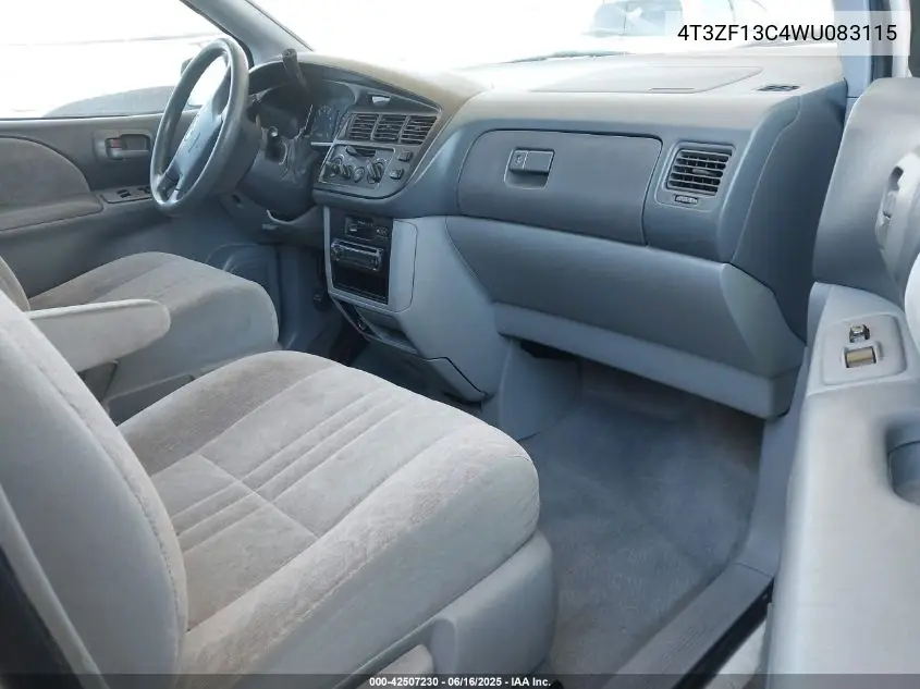 1998 Toyota Sienna Le VIN: 4T3ZF13C4WU083115 Lot: 42507230