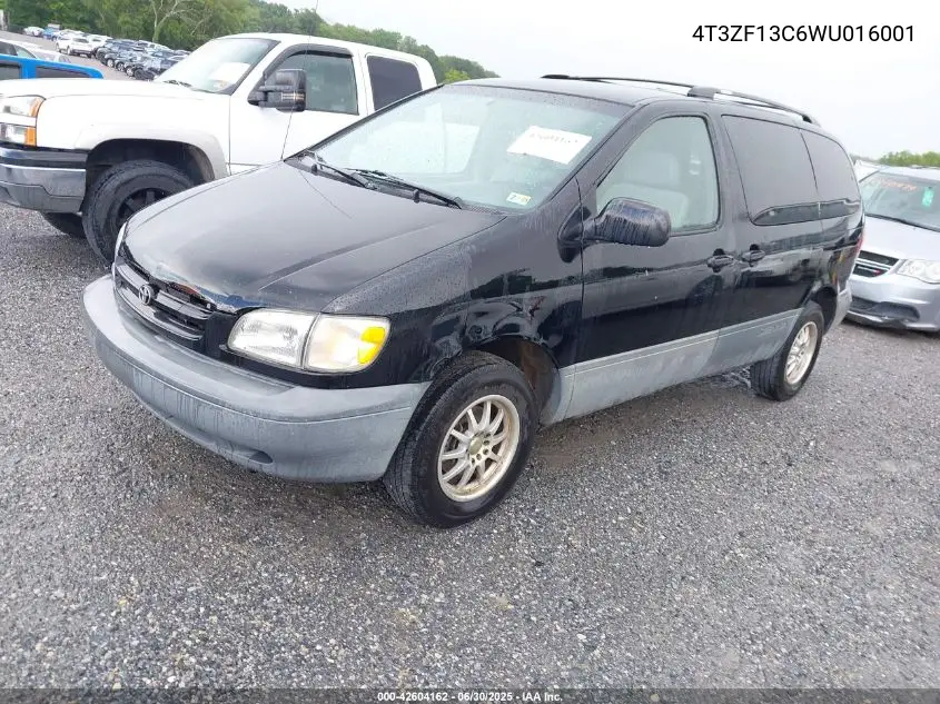 1998 Toyota Sienna Le VIN: 4T3ZF13C6WU016001 Lot: 42604162