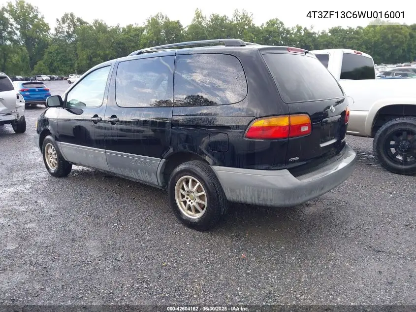 1998 Toyota Sienna Le VIN: 4T3ZF13C6WU016001 Lot: 42604162