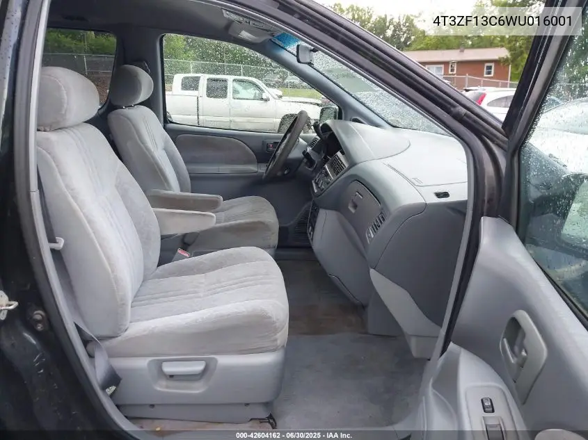 1998 Toyota Sienna Le VIN: 4T3ZF13C6WU016001 Lot: 42604162