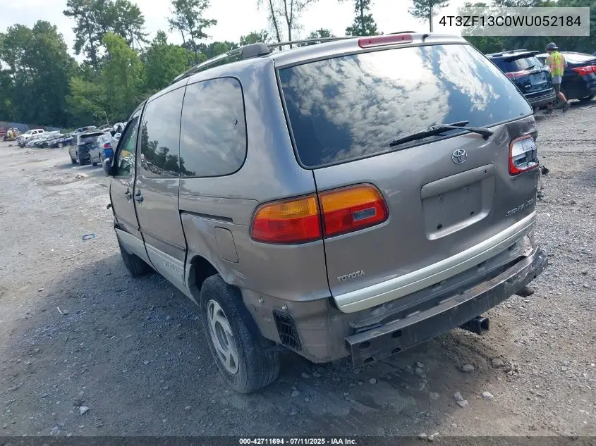 1998 Toyota Sienna Xle VIN: 4T3ZF13C0WU052184 Lot: 42711694