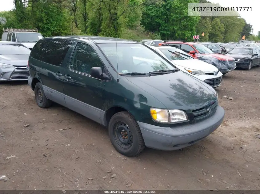 1999 Toyota Sienna Ce VIN: 4T3ZF19C0XU117771 Lot: 42241945
