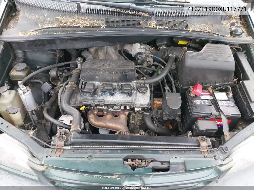 1999 Toyota Sienna Ce VIN: 4T3ZF19C0XU117771 Lot: 42241945