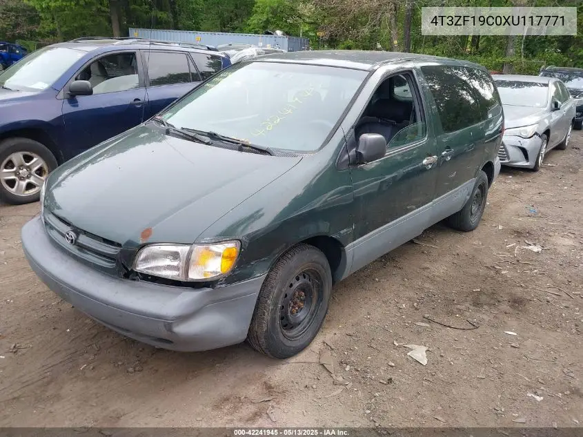 1999 Toyota Sienna Ce VIN: 4T3ZF19C0XU117771 Lot: 42241945