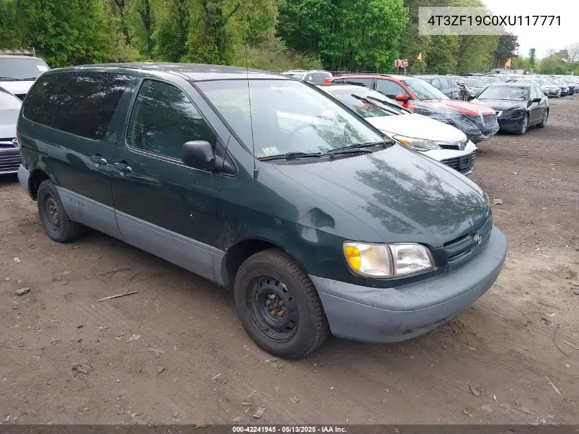 1999 Toyota Sienna Ce VIN: 4T3ZF19C0XU117771 Lot: 42241945