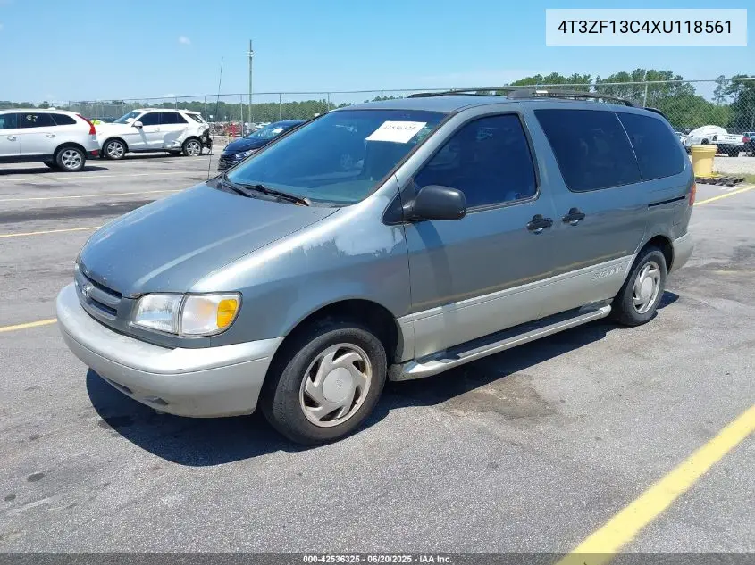 1999 Toyota Sienna Xle VIN: 4T3ZF13C4XU118561 Lot: 42536325