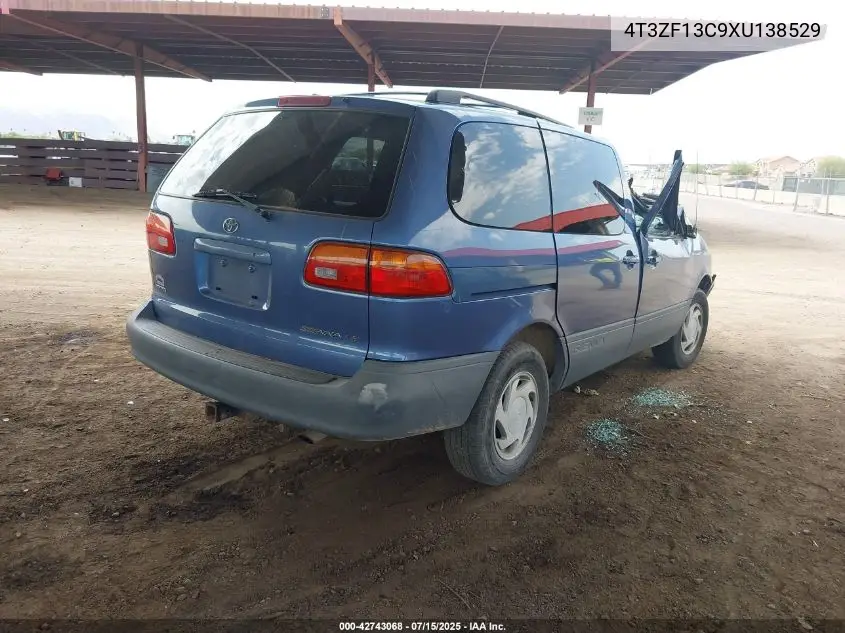 1999 Toyota Sienna Le VIN: 4T3ZF13C9XU138529 Lot: 42743068
