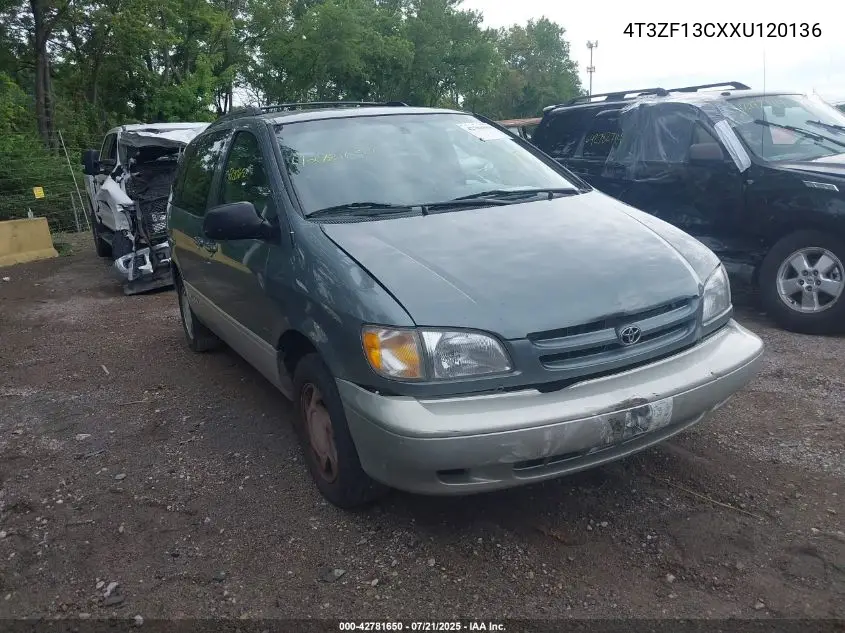 1999 Toyota Sienna Xle VIN: 4T3ZF13CXXU120136 Lot: 42781650