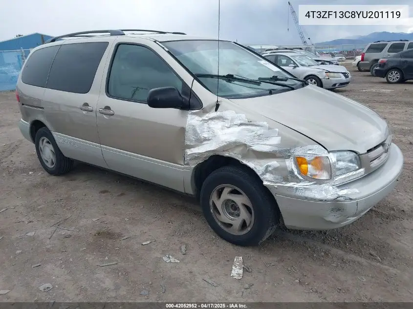 2000 Toyota Sienna Xle VIN: 4T3ZF13C8YU201119 Lot: 42052952