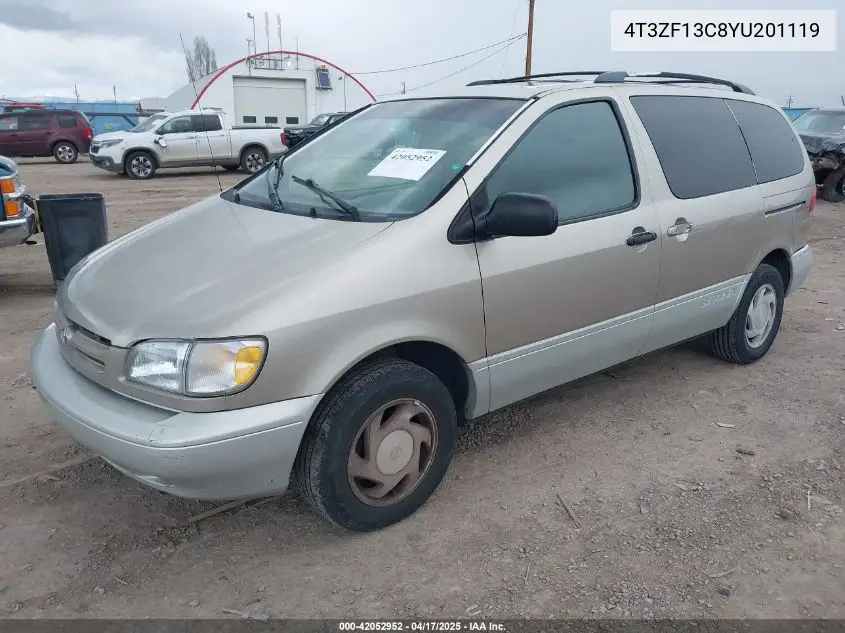 2000 Toyota Sienna Xle VIN: 4T3ZF13C8YU201119 Lot: 42052952