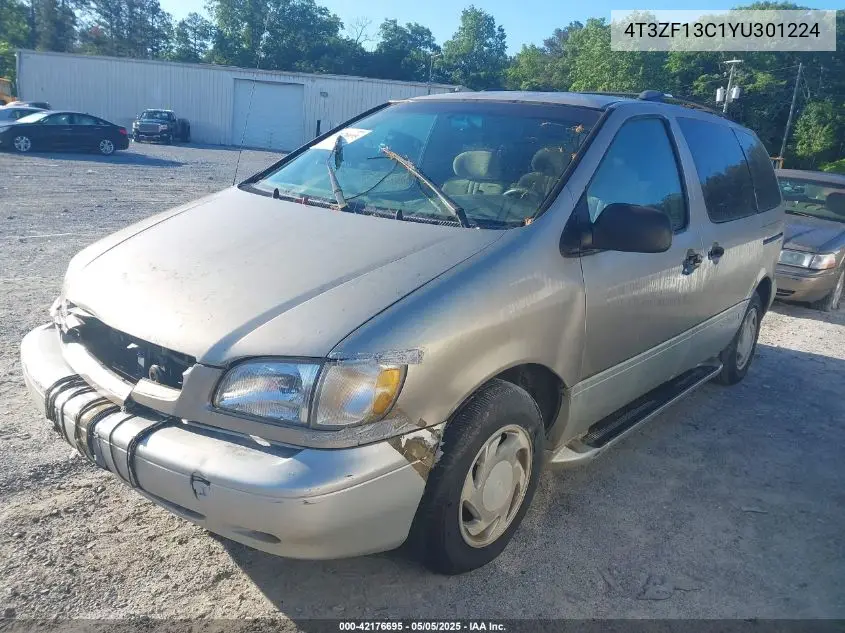 2000 Toyota Sienna Xle VIN: 4T3ZF13C1YU301224 Lot: 42176695