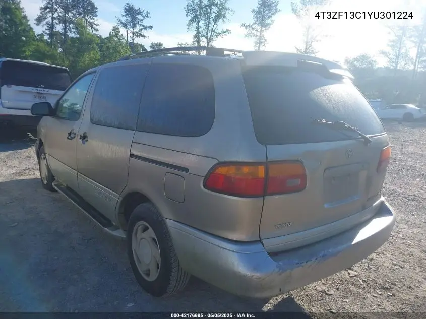 2000 Toyota Sienna Xle VIN: 4T3ZF13C1YU301224 Lot: 42176695