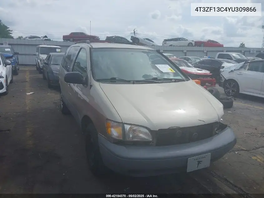 2000 Toyota Sienna Le VIN: 4T3ZF13C4YU309866 Lot: 42184370