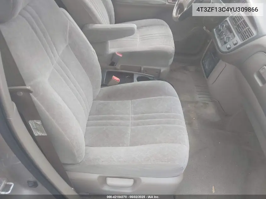 2000 Toyota Sienna Le VIN: 4T3ZF13C4YU309866 Lot: 42184370