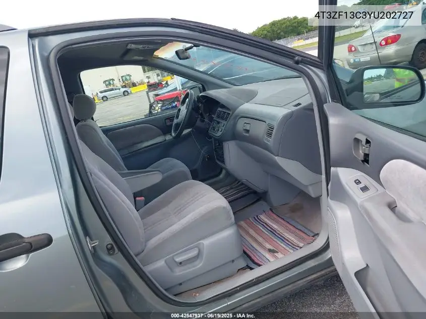 2000 Toyota Sienna Le VIN: 4T3ZF13C3YU202727 Lot: 42547937