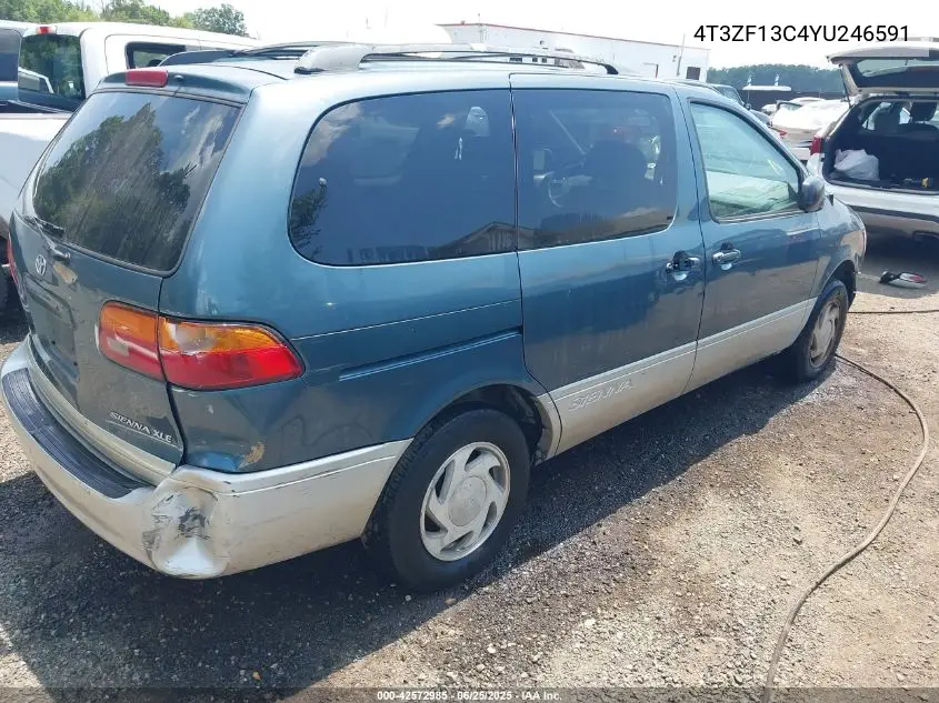 2000 Toyota Sienna Xle VIN: 4T3ZF13C4YU246591 Lot: 42572985