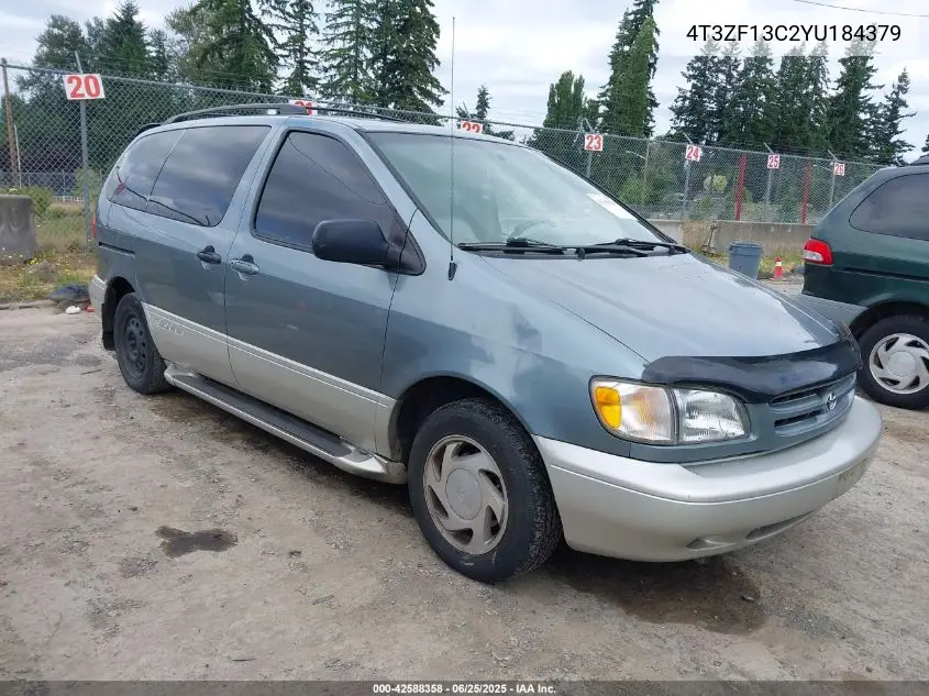 2000 Toyota Sienna Le/Xle VIN: 4T3ZF13C2YU184379 Lot: 42588358
