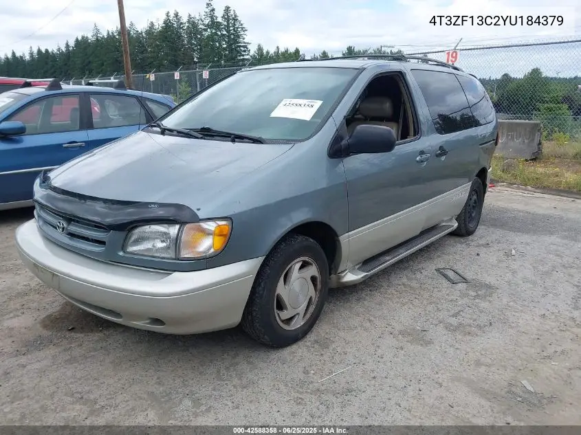 2000 Toyota Sienna Le/Xle VIN: 4T3ZF13C2YU184379 Lot: 42588358